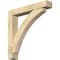 Ekena Millwork Thorton Block Rough Sawn Bracket w/ Offset Brace, Douglas Fir, 6"W x 34"D x 34"H BKT0604X34X34THR05RDF - alternate 1